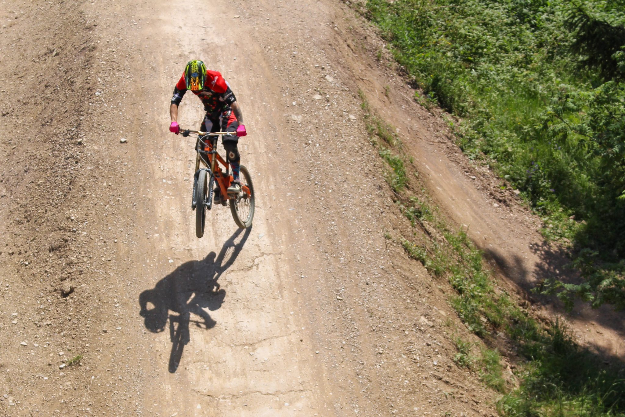 Mountain biker, The Alps, France