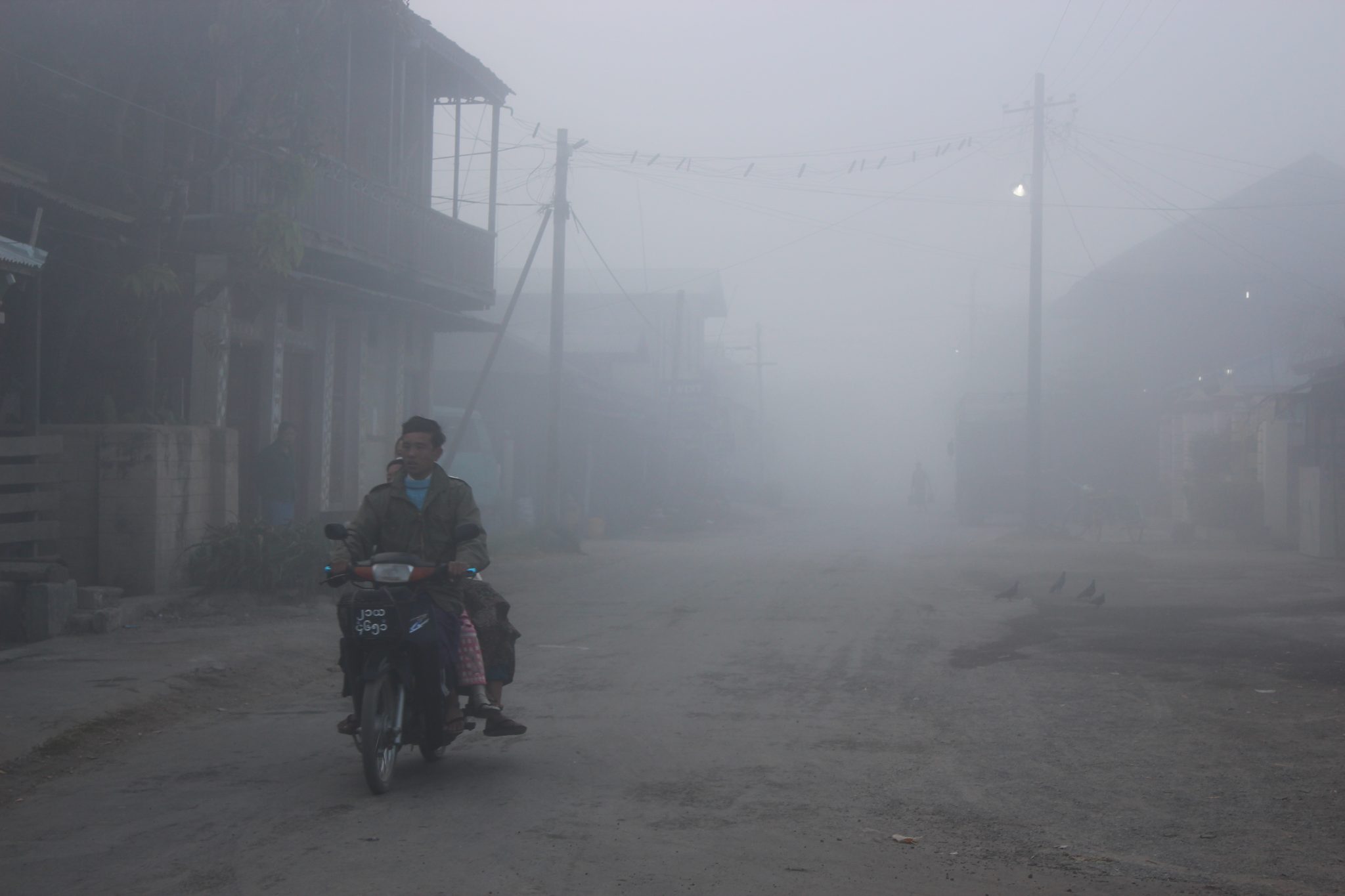 Motorcyclist, Nyaungshwe, Myanmar