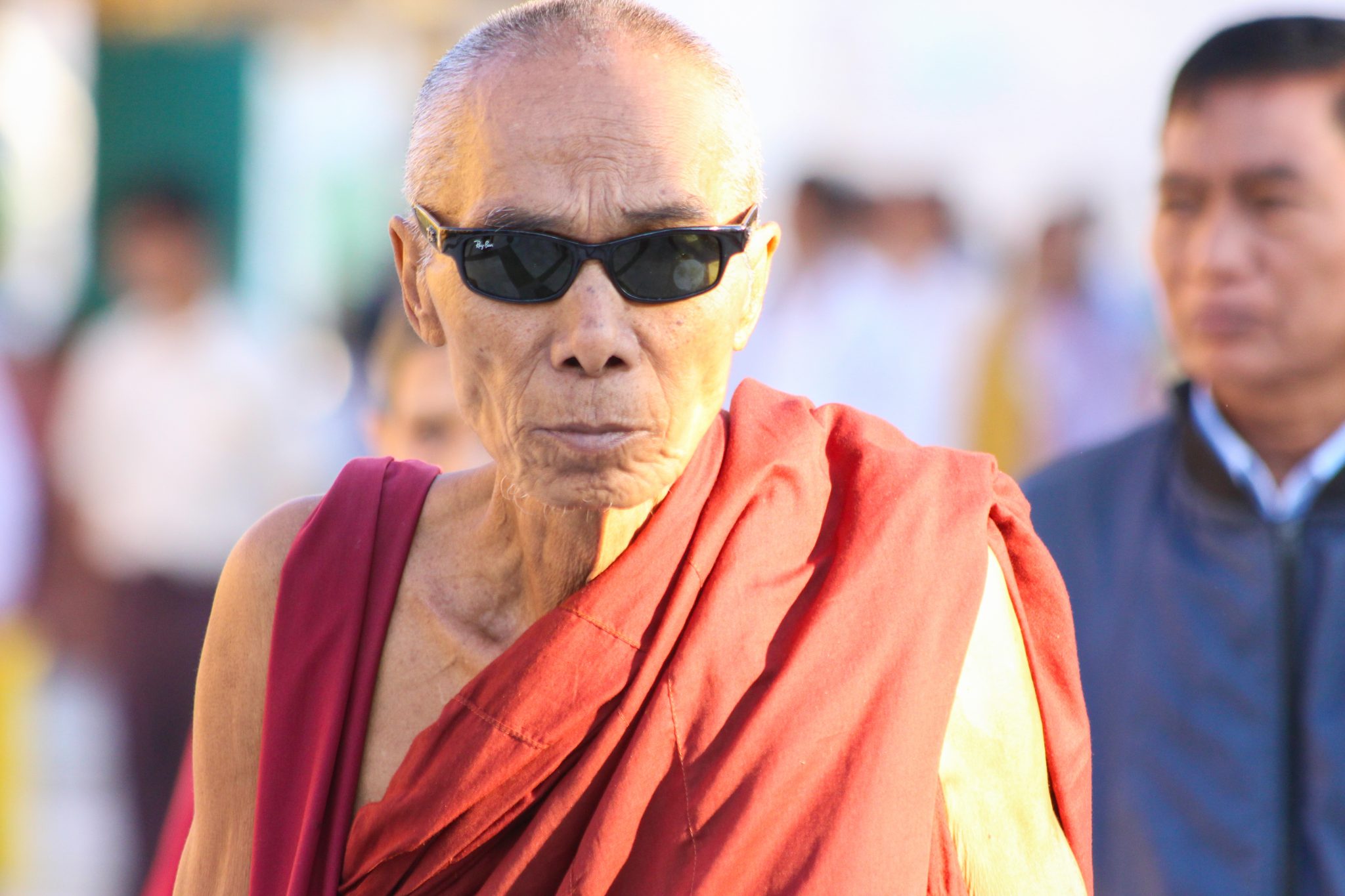 Monk, Shwedagon Pagoda, Yangon, Myanmar
