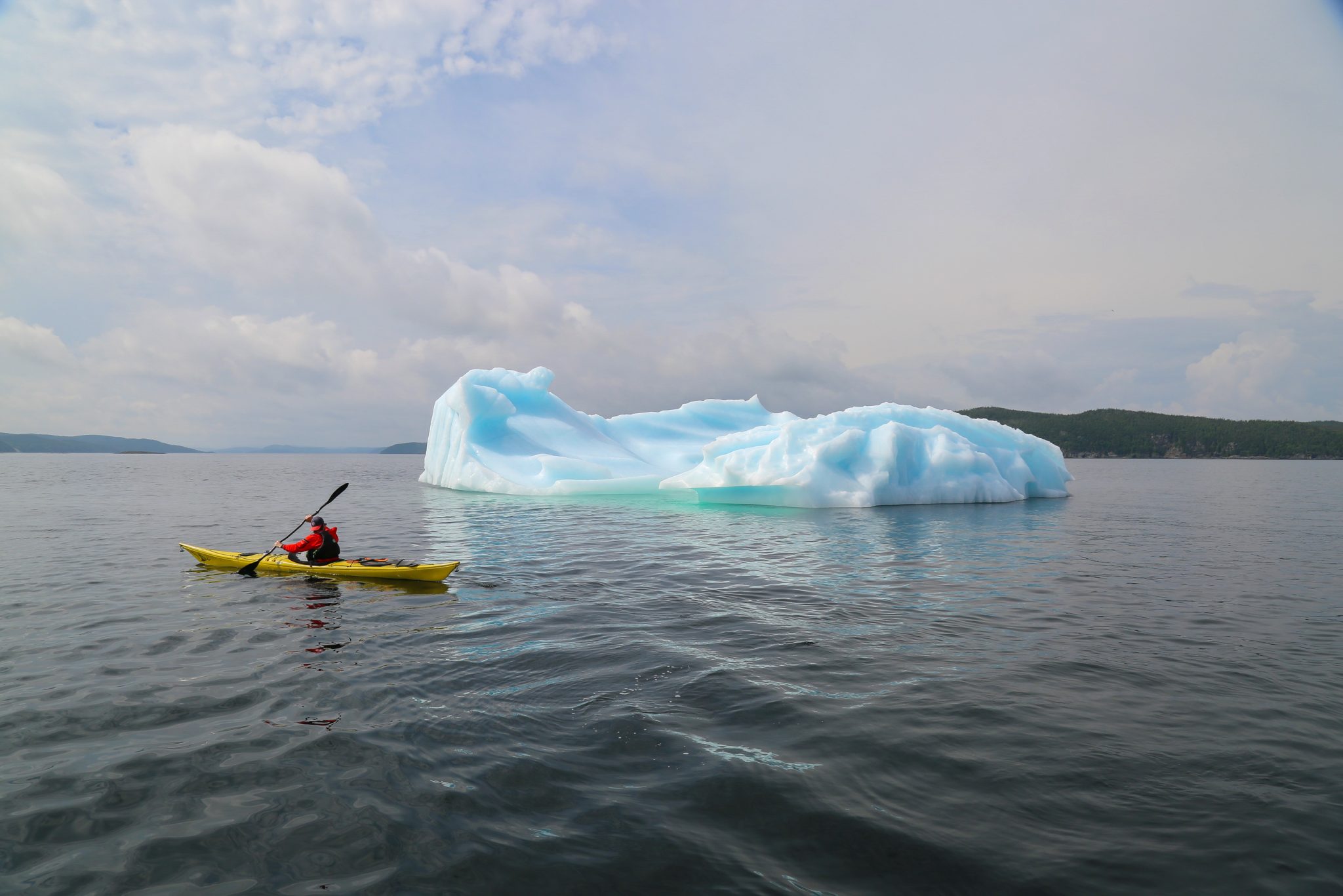 Kayaker, Newfoundland, Canada