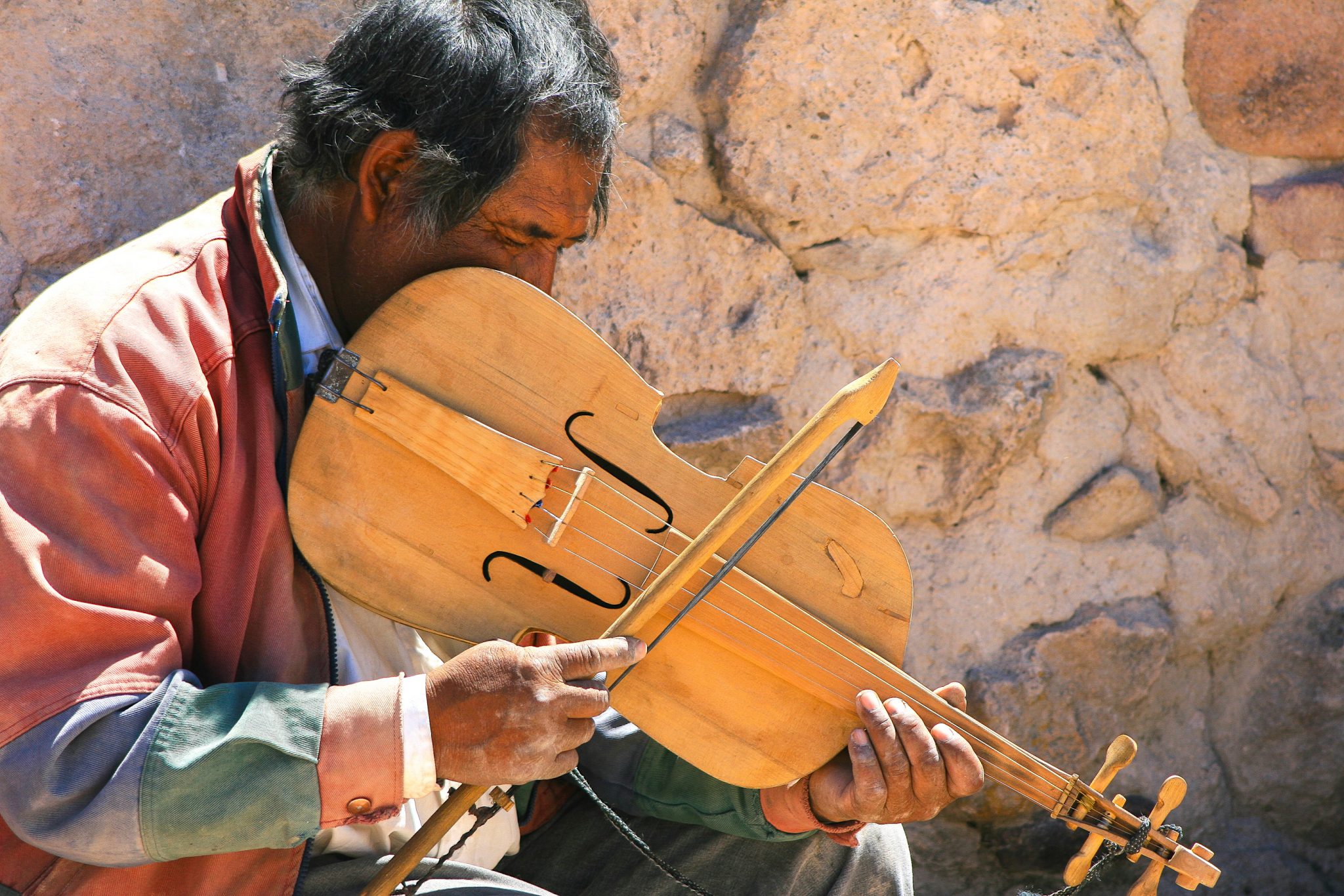 Musician, Cusarare Mission, Copper Canyon, Mexico