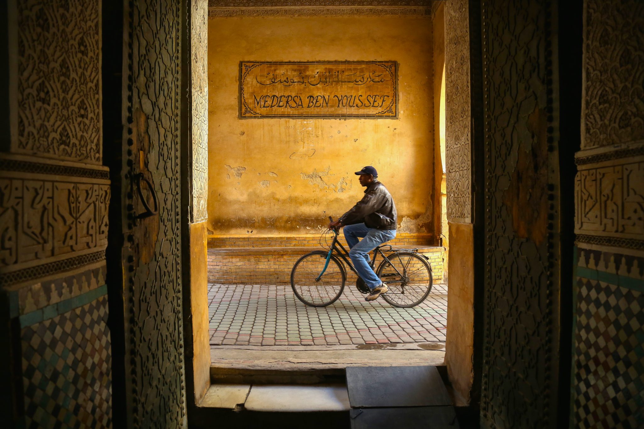Cyclist, Marrakech, Morocco