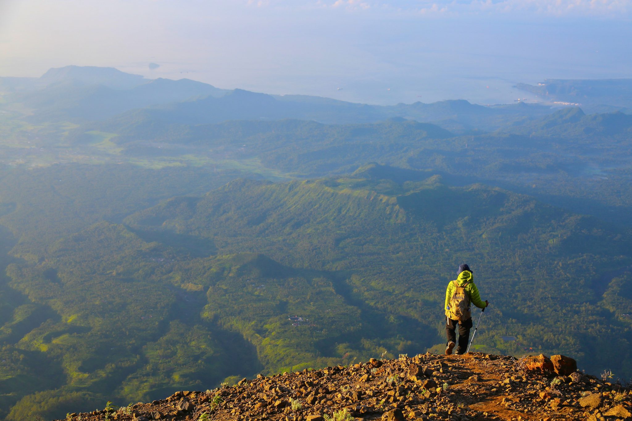 Hiker, Mt Agung, Bali, Indonesia