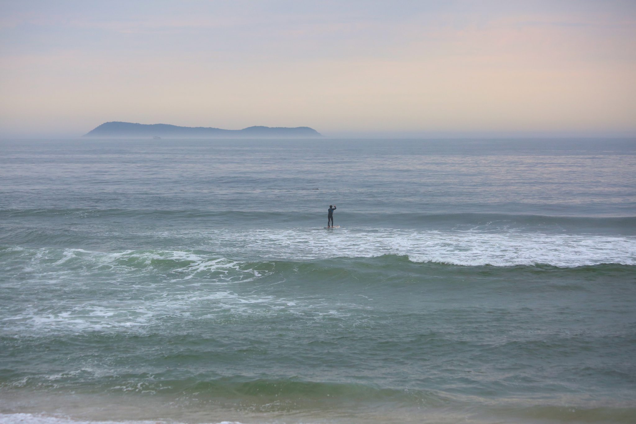 Paddleboarder, Rio Grande do Sul, Brazil