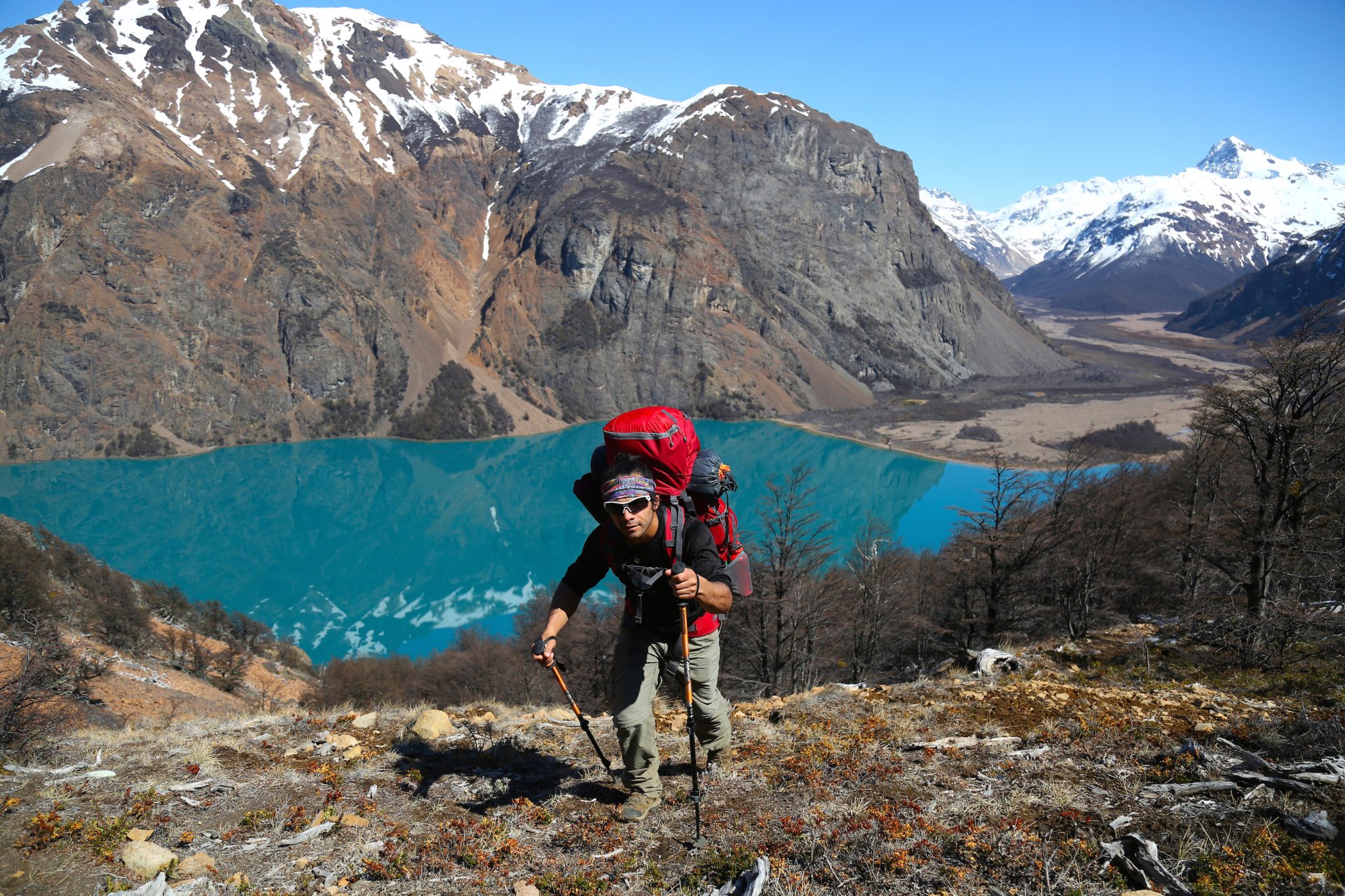 Hiker, Patagonia Park, Chile