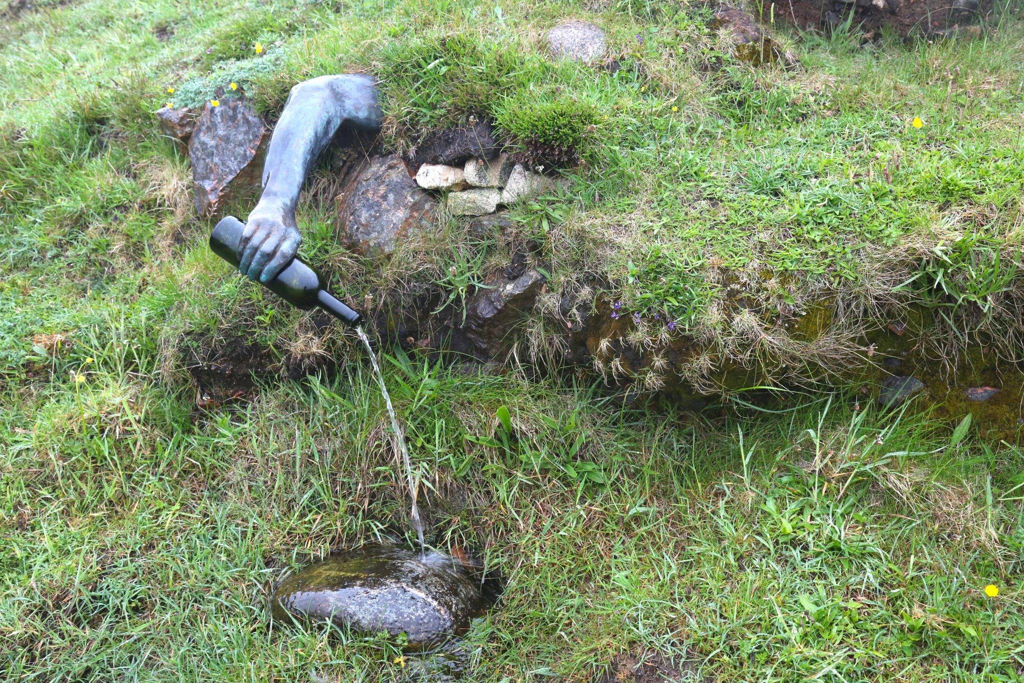 Spring Well sculpture, Mangersta, Lewis, Scotland