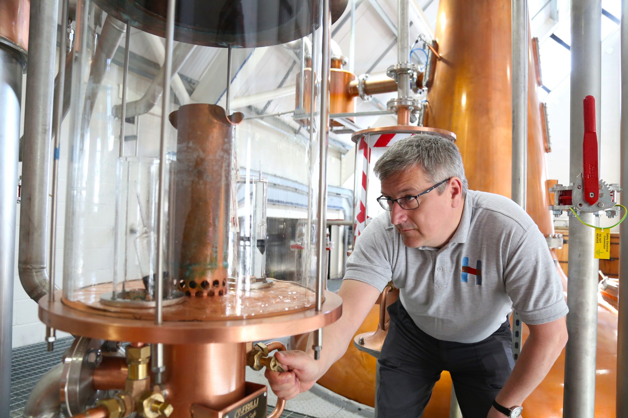 Whisky distiller, Harris, Scotland