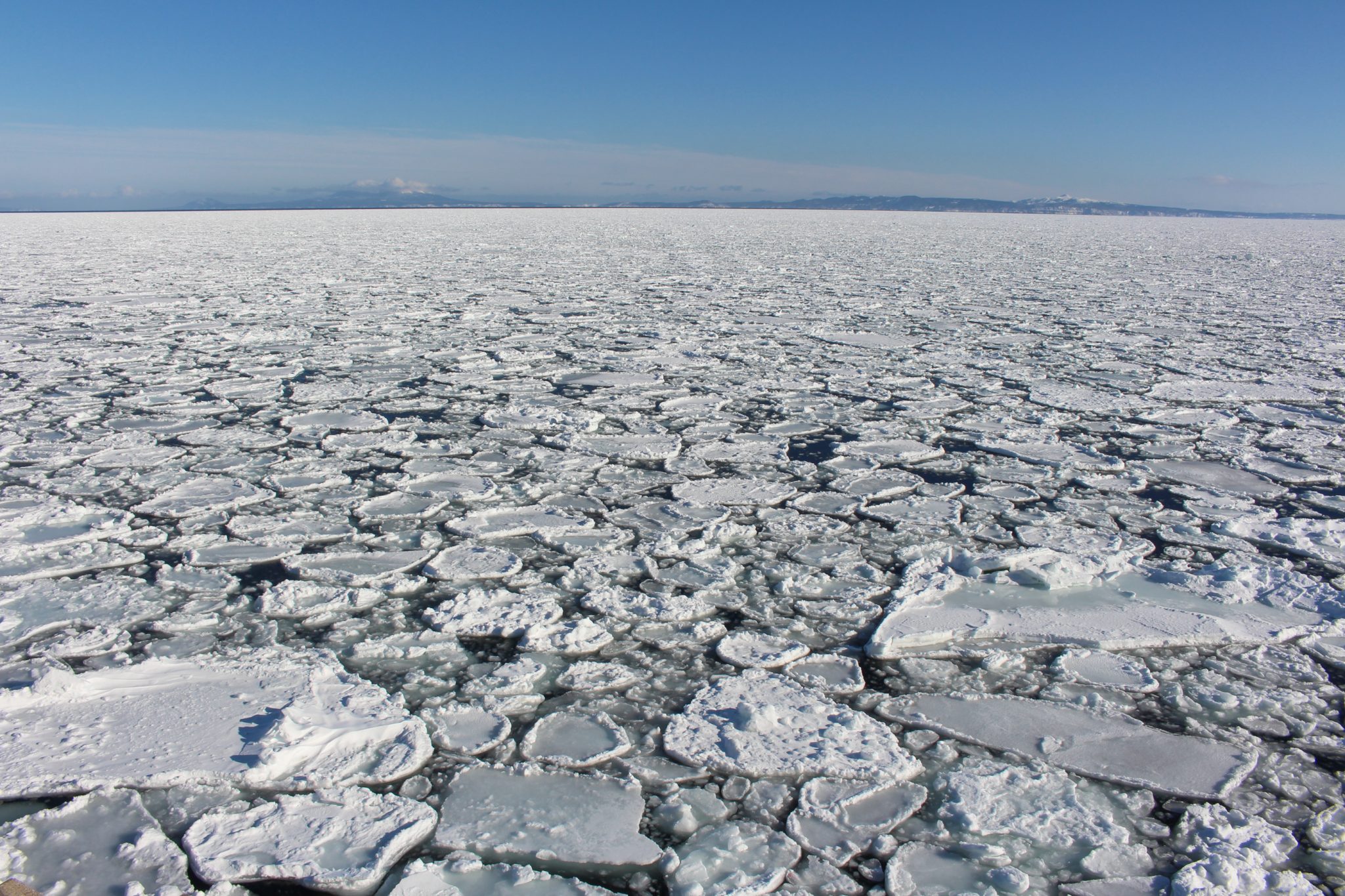Sea ice, Hokkaido, Japan