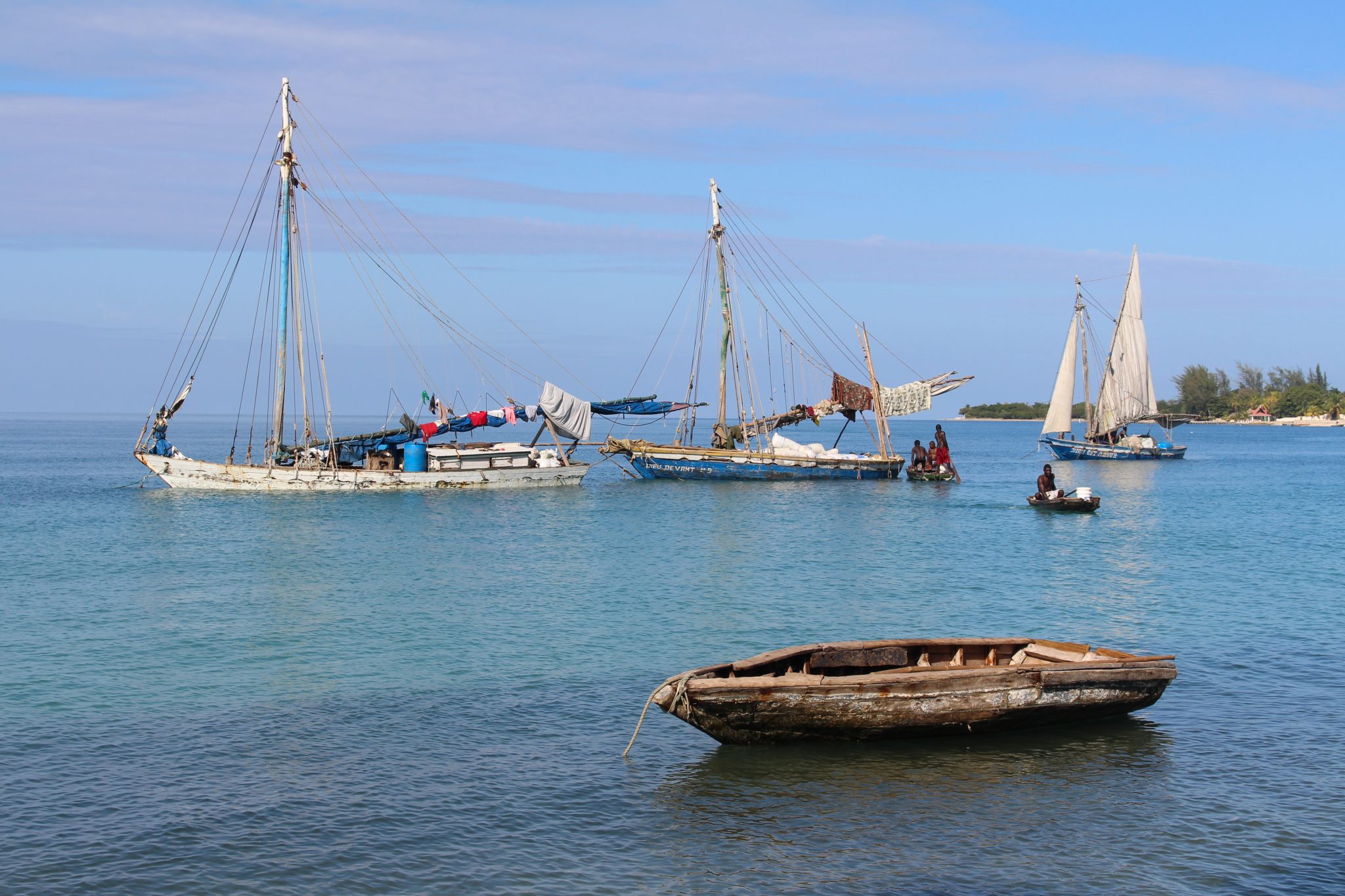 Salt boat, Montrouis, Haiti