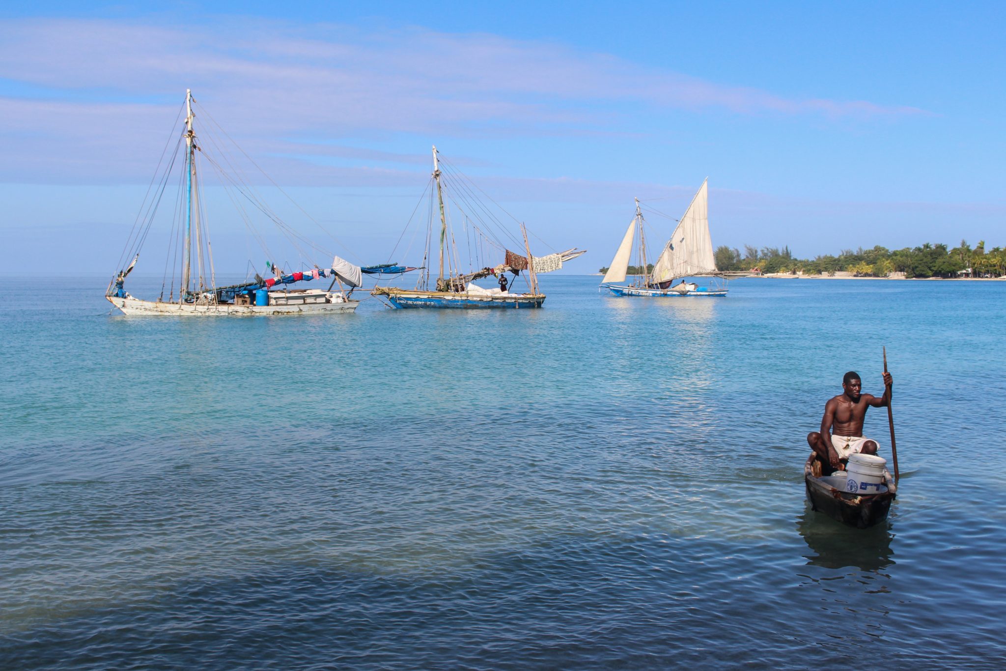 Salt boat, Montrouis, Haiti