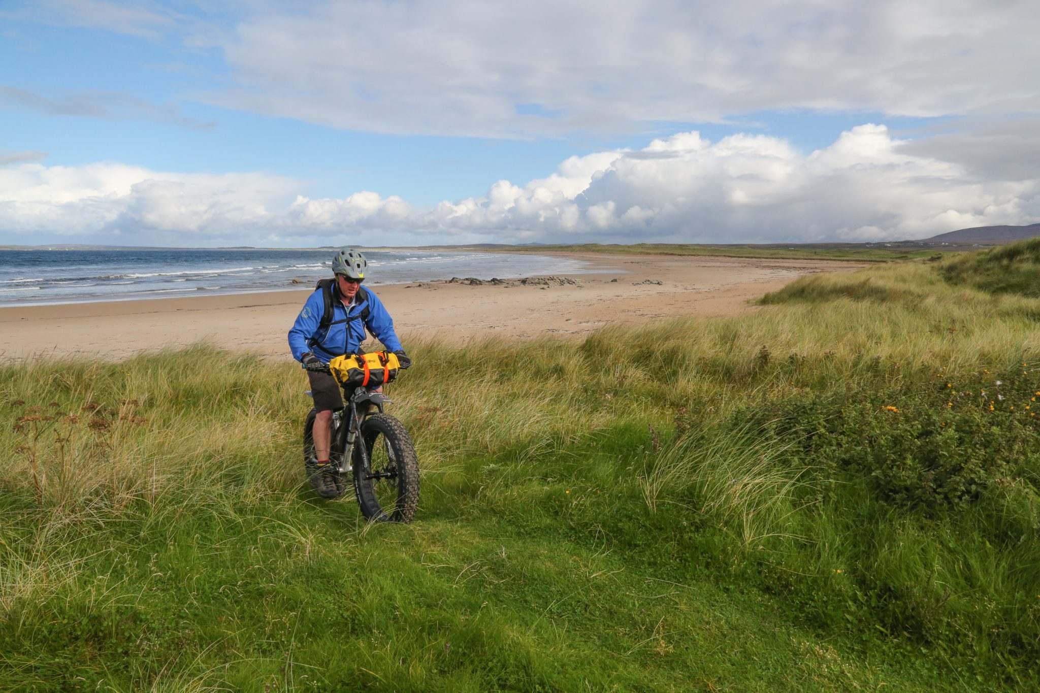 Fat biking, Islay, Scotland