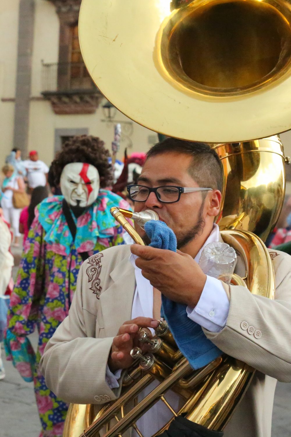 Locos parade, San Miguel de Allende, Mexico