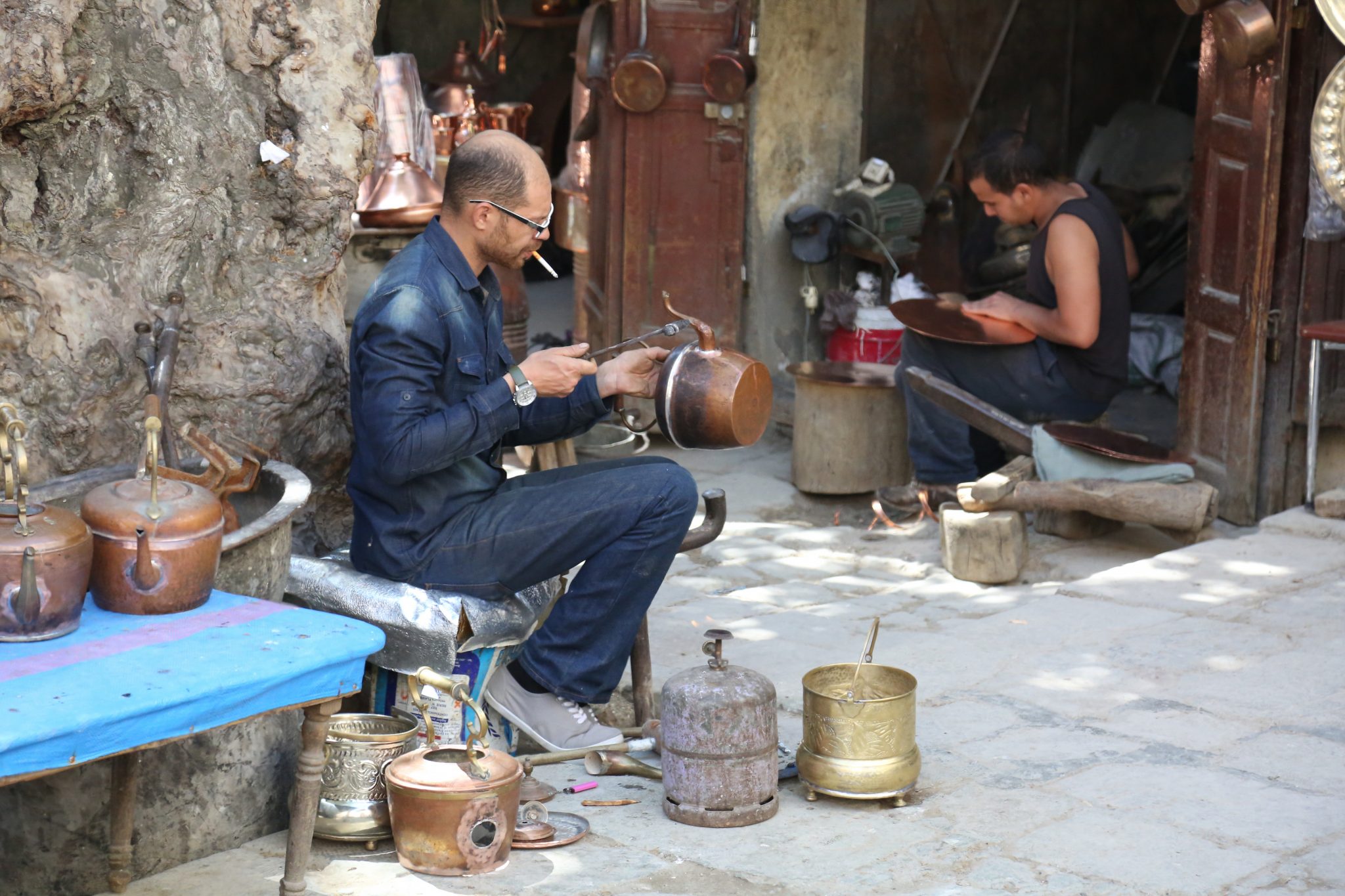 Metalworkers, Fez, Morocco