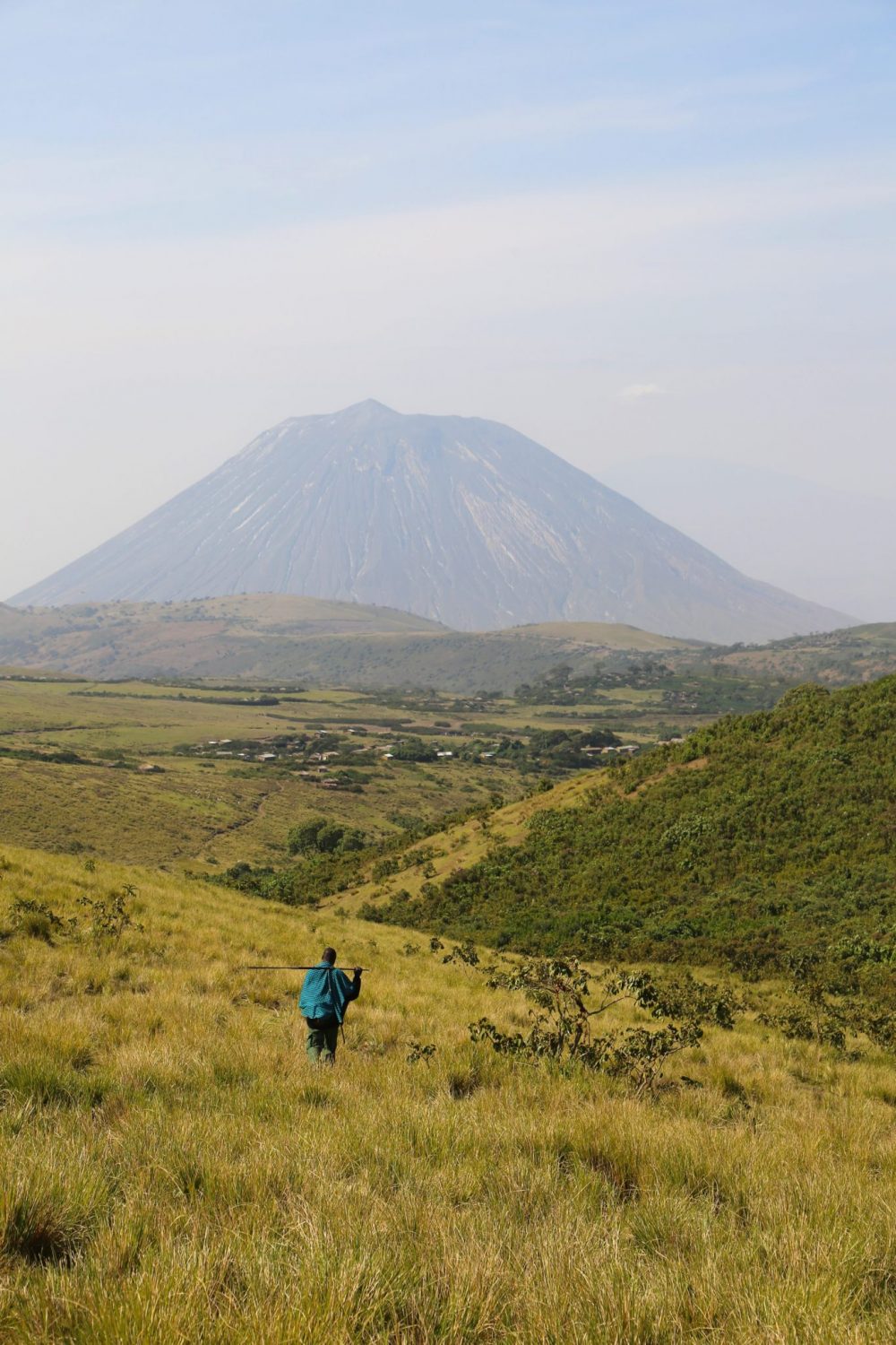 Local man, Lengai volcano, Ngorongoro National Park, Tanzania