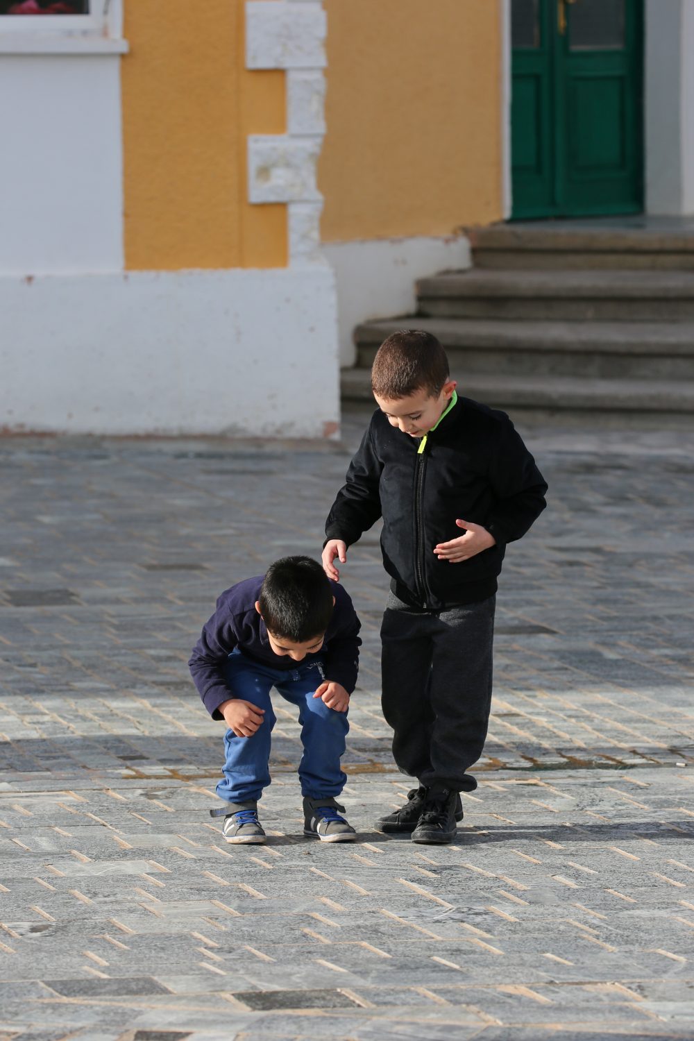 Local boys, Erseke, Albania