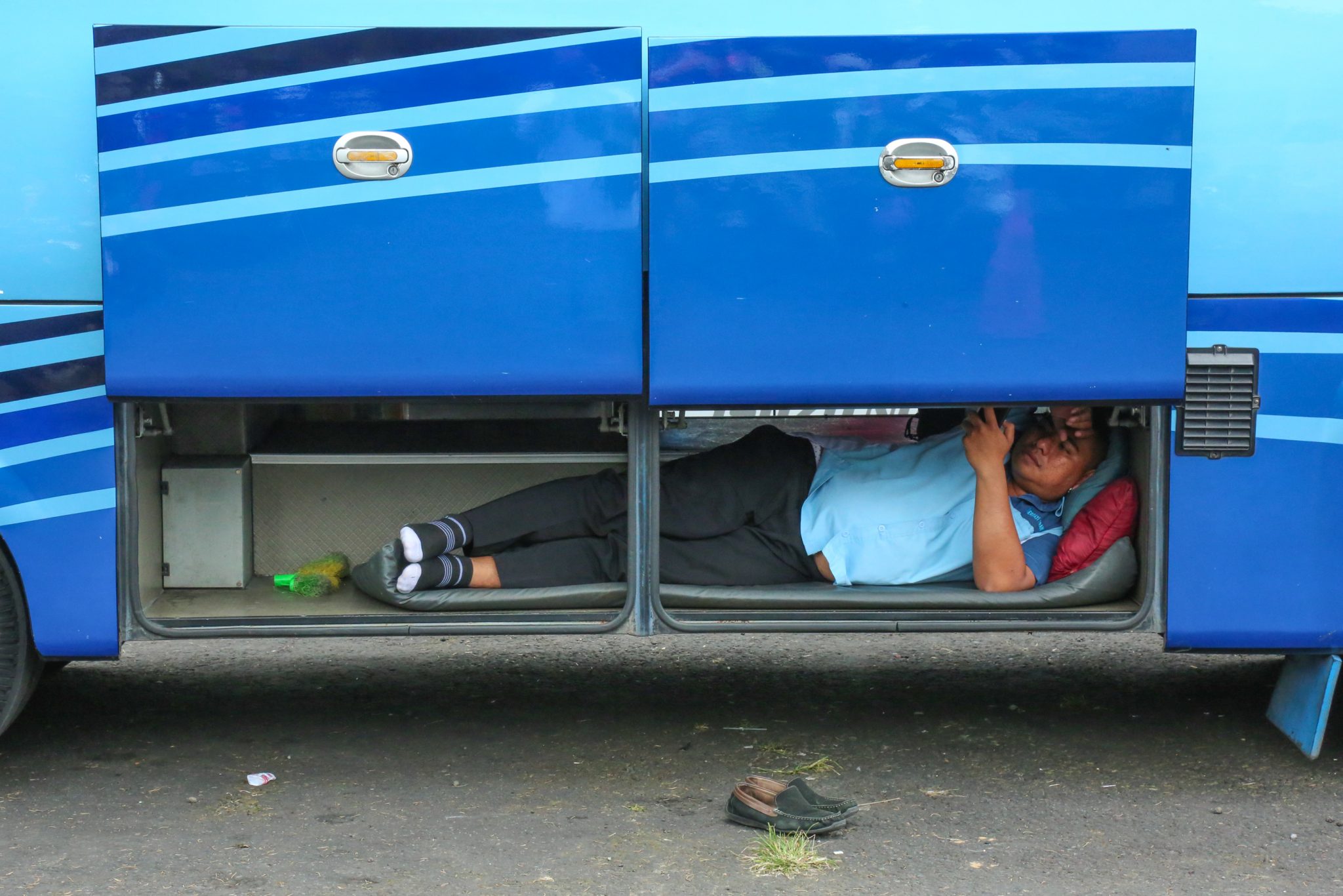 Bus driver, Bali, Indonesia