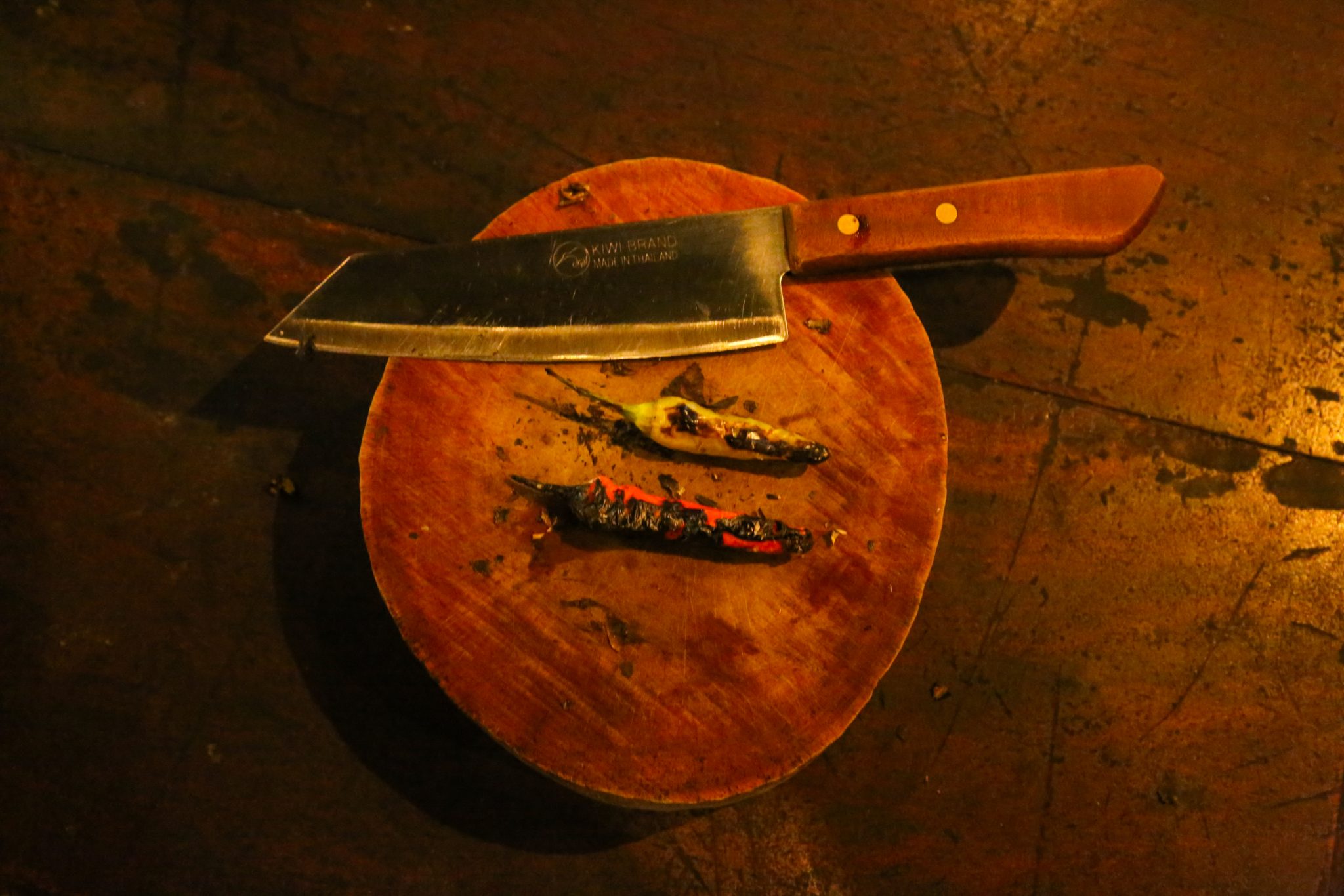 Knife and chillies, Luang Prabang, Laos