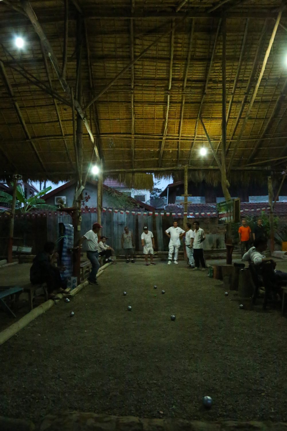 Pétanque players, Luang Prabang, Laos