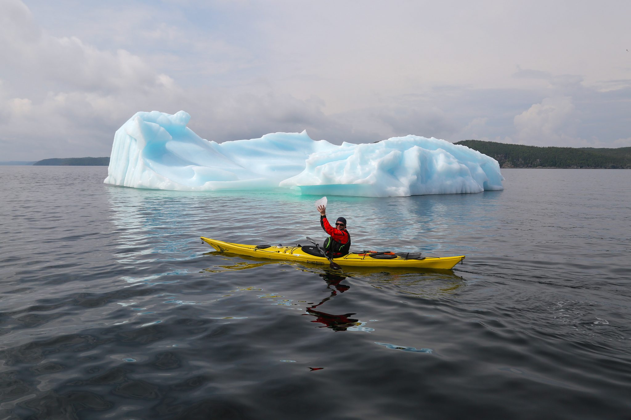 Kayaker, Newfoundland, Canada