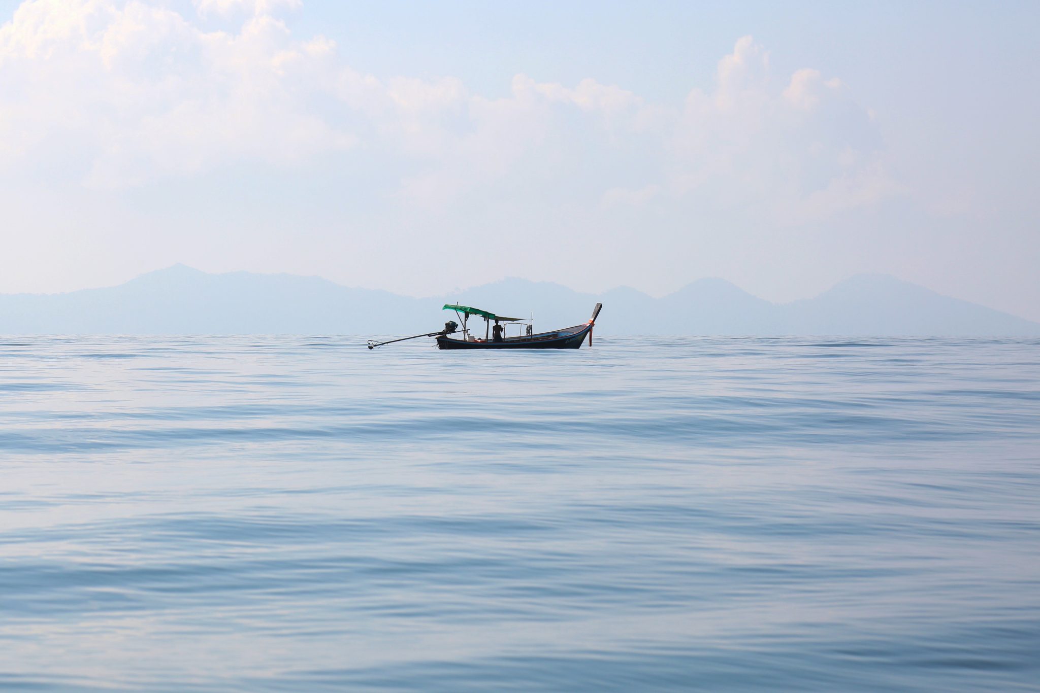 Boat, Andaman ocean, Trang islands, Thailand