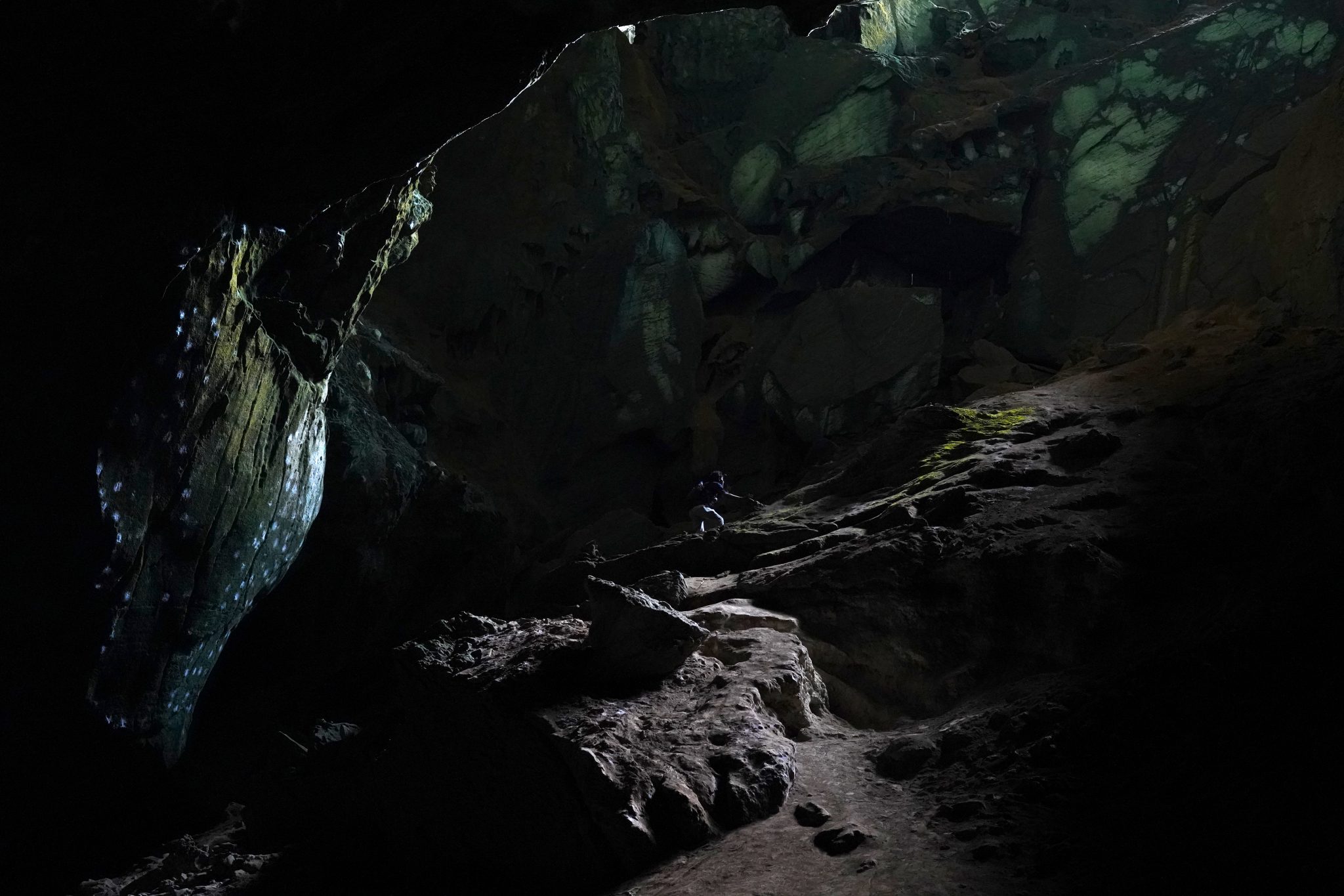 Climber, Phu Pha Phet Cave, Thailand