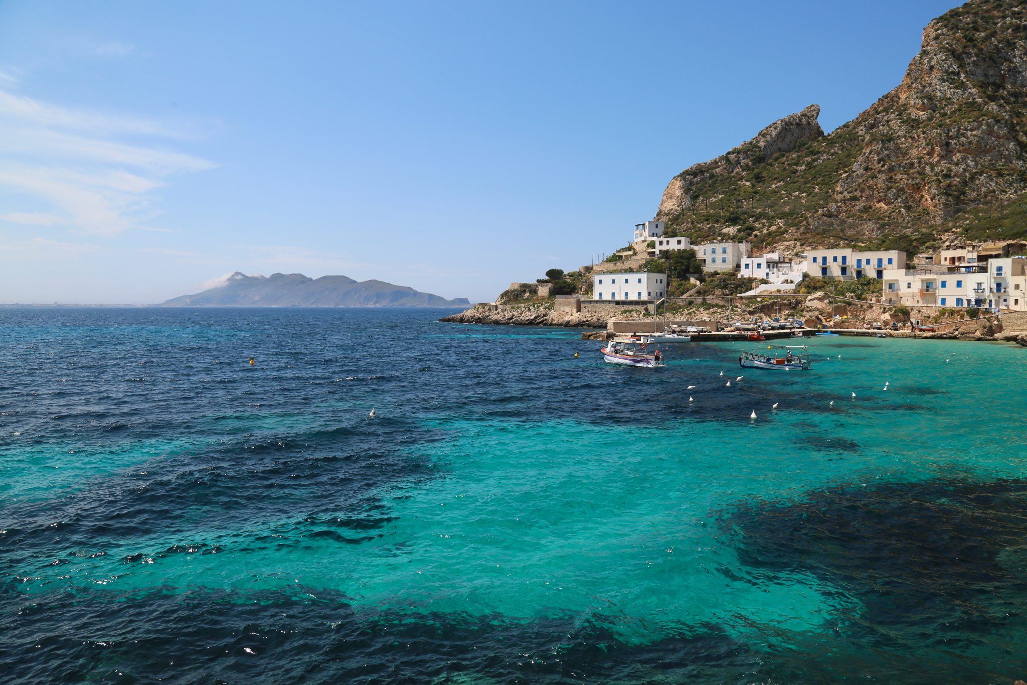 Harbour, Levanzo, Sicily, Italy