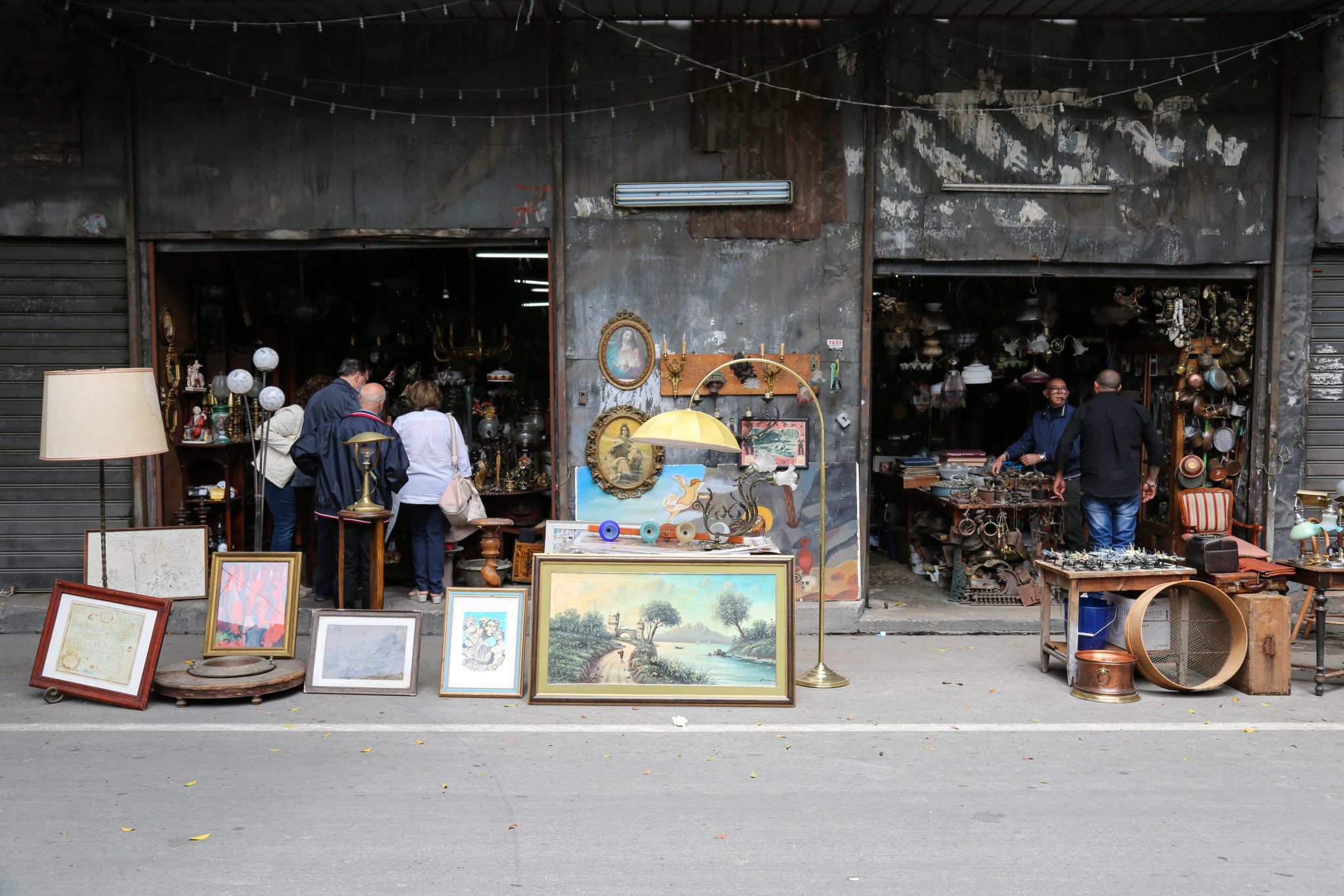 Antiques shops, Palermo, Sicily, Italy