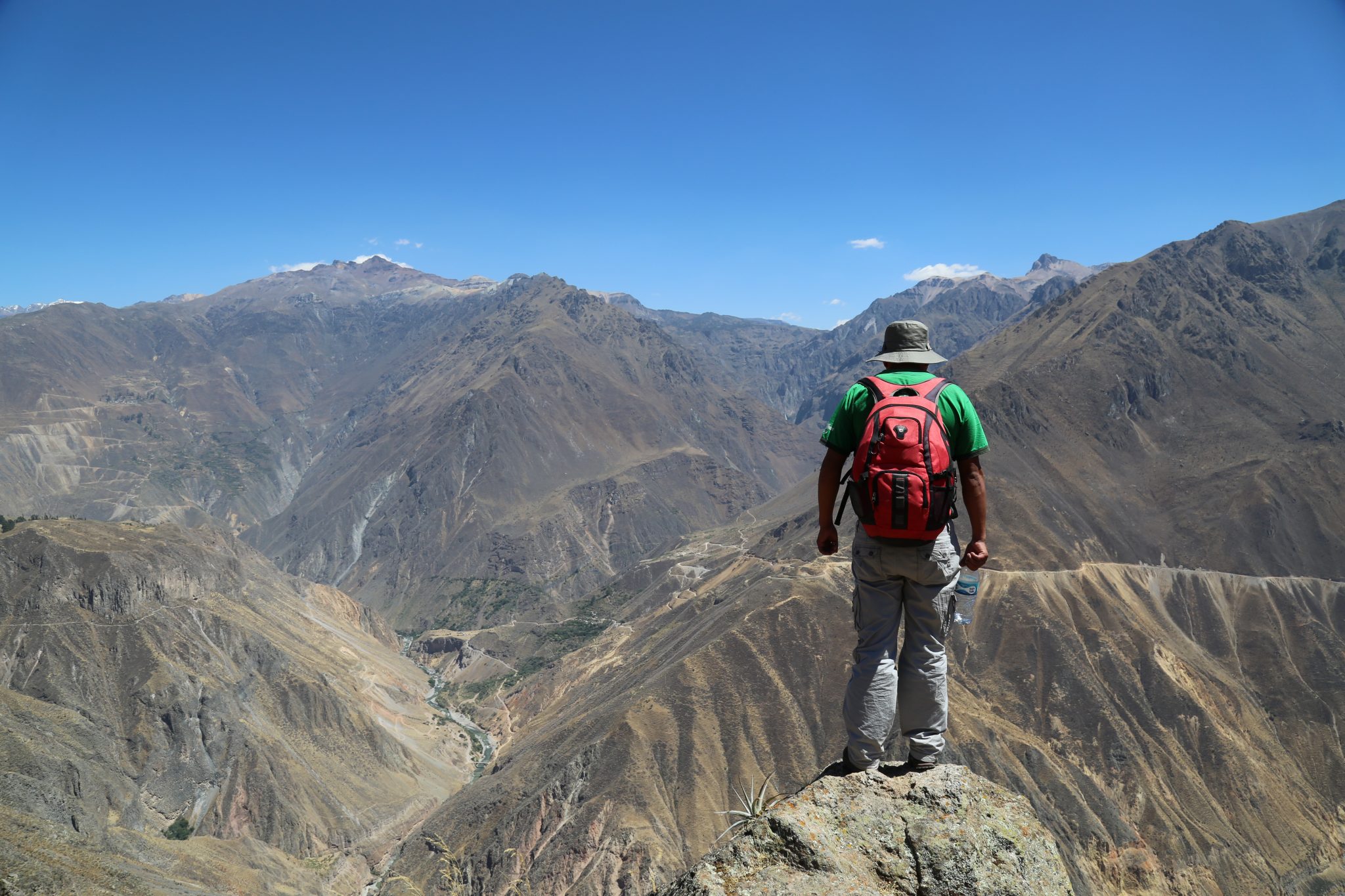 Hiker, Colca Canyon, Peru