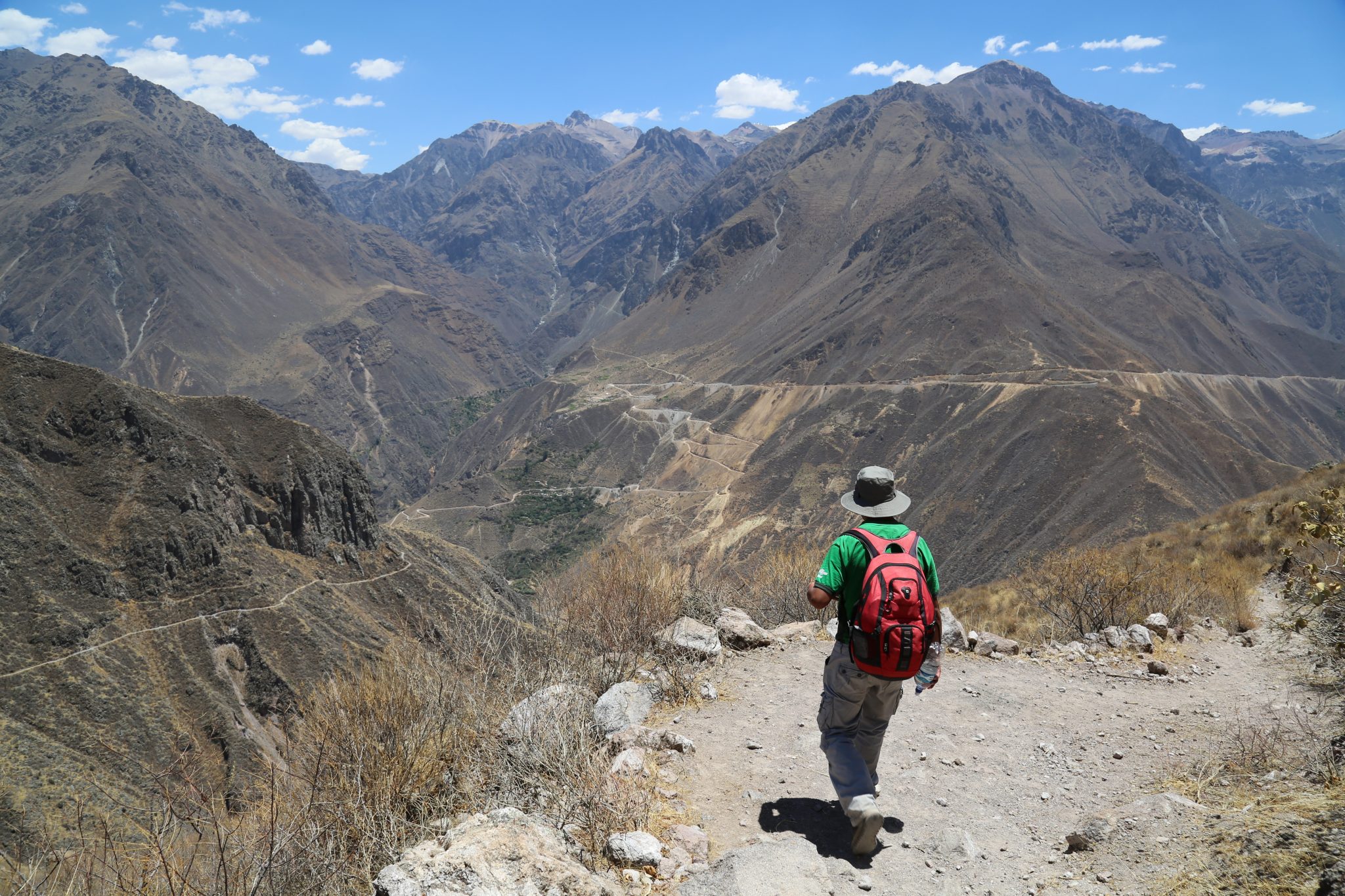 Hiker, Colca Canyon, Peru