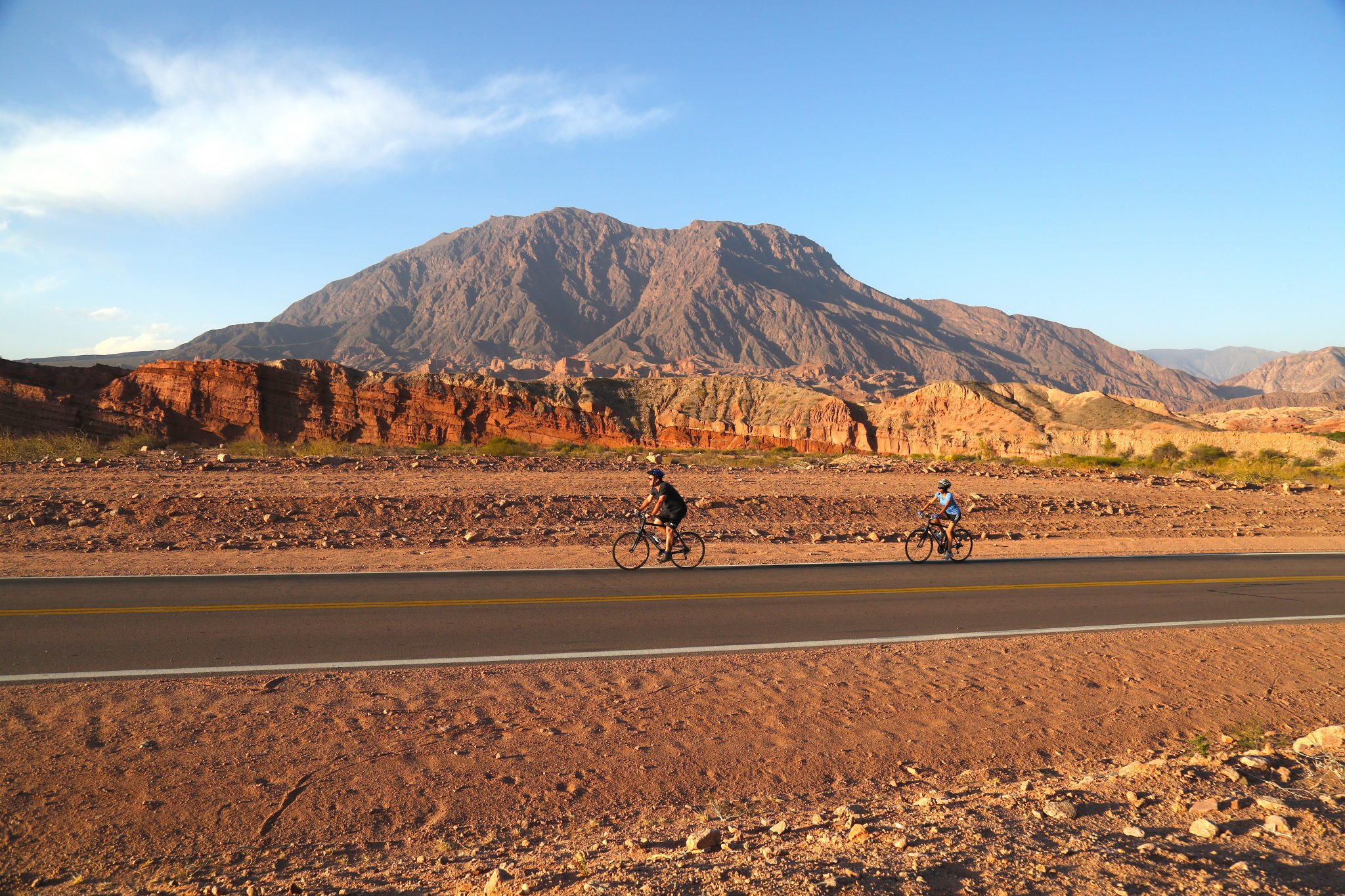 Cyclists, Salta, Argentina
