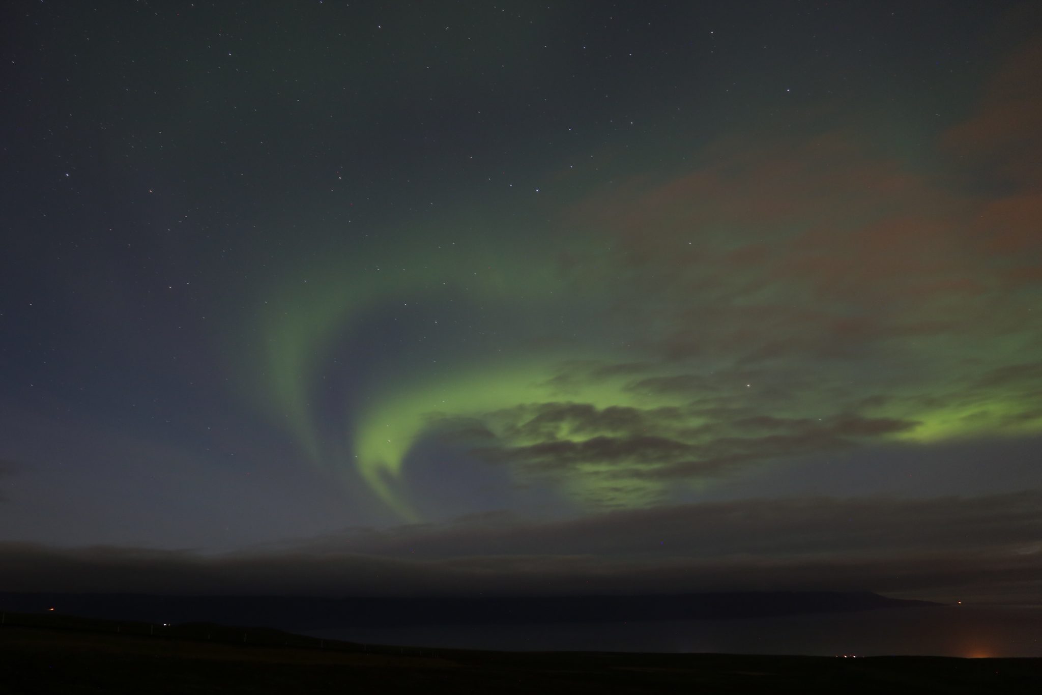 Northern lights, Húsavik, Iceland