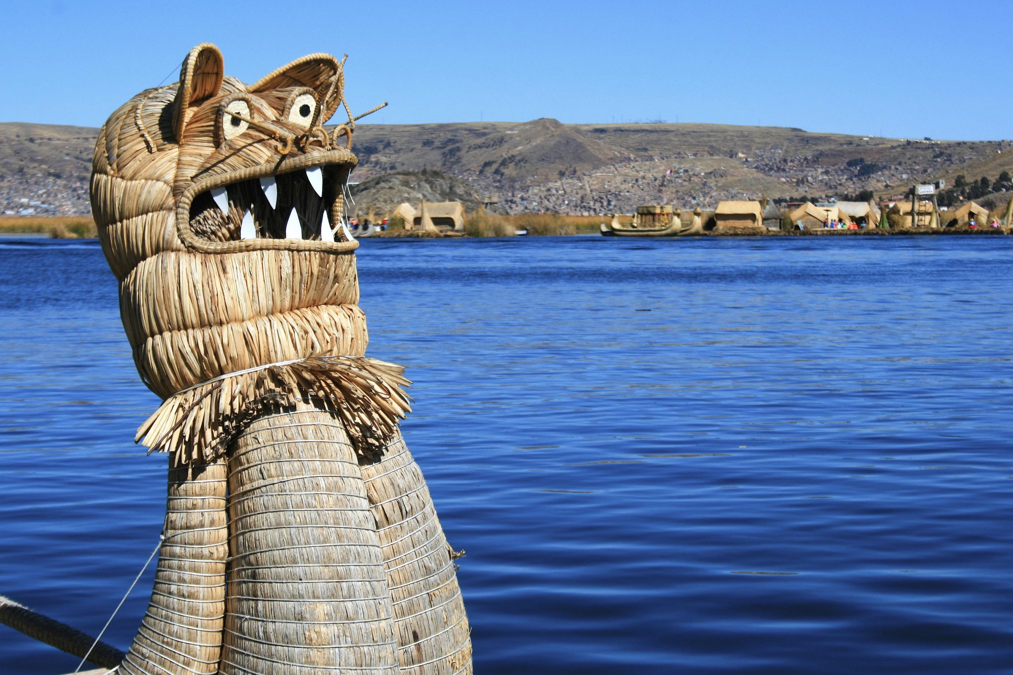 Totora Reed Boat, Lake Titicaca, Peru