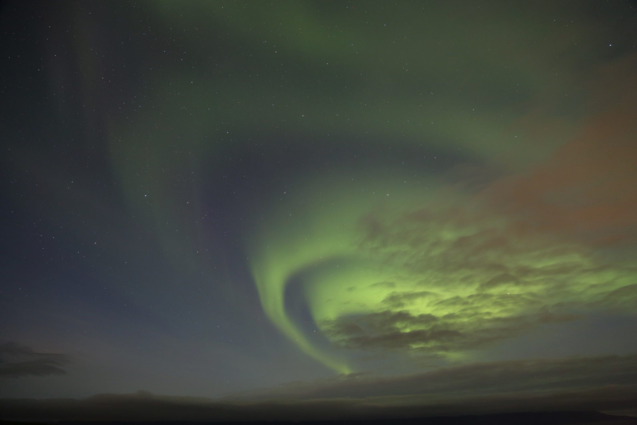 Northern lights, Húsavik, Iceland