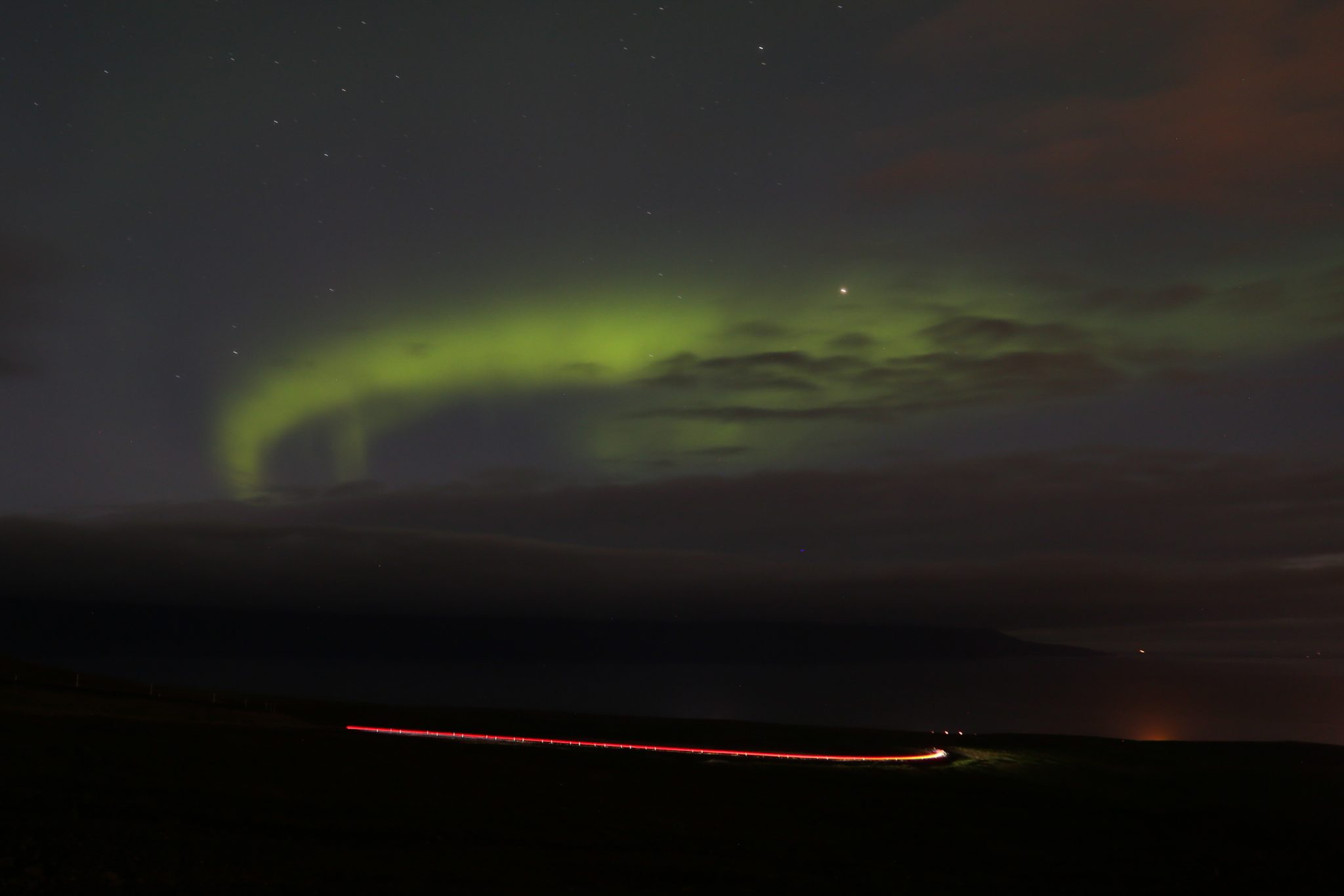 Northern lights, Húsavik, Iceland