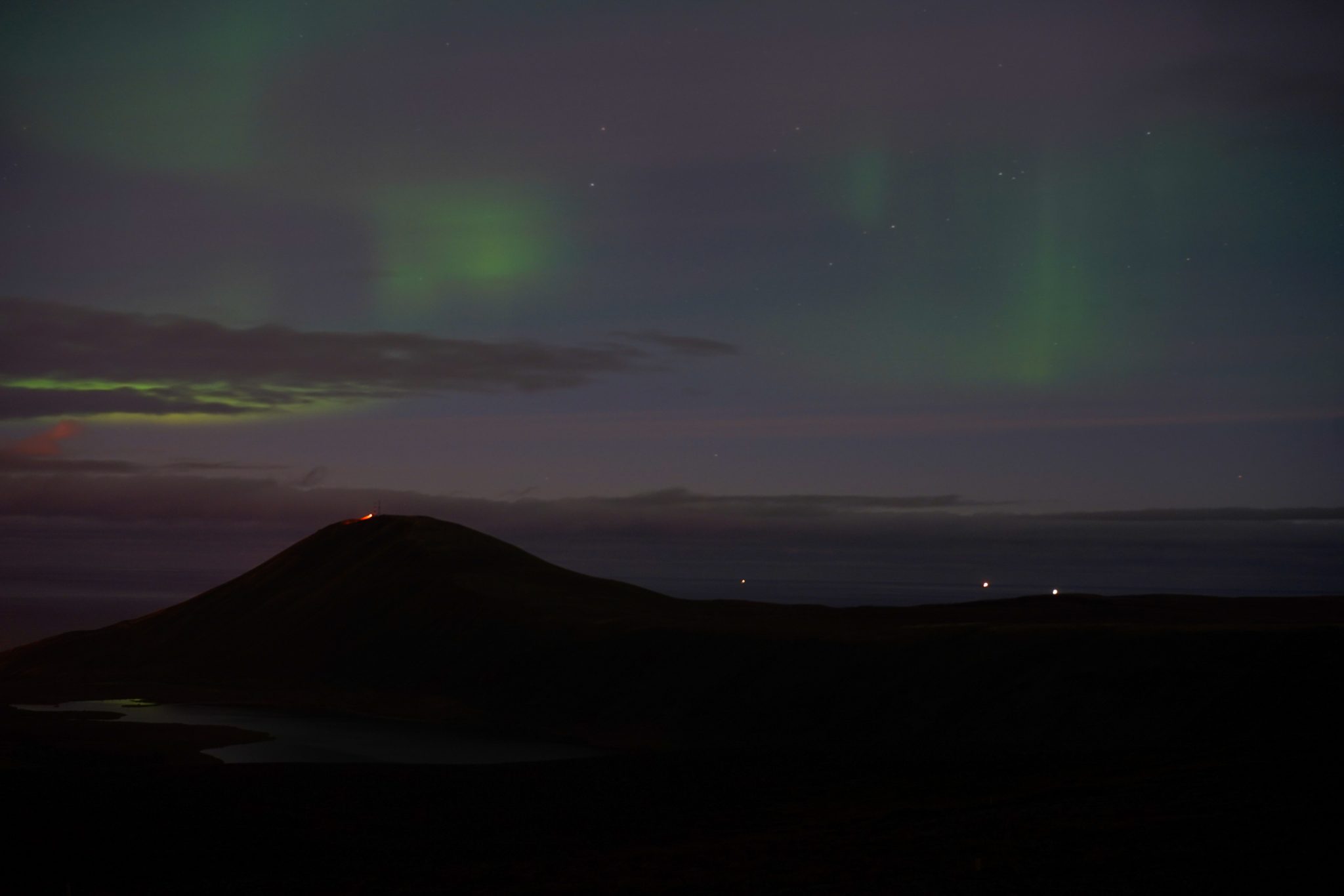 Northern lights, Húsavik, Iceland